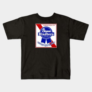 Brews and Blasters Label Kids T-Shirt